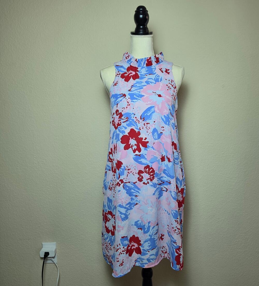 Gibson X Hi Sugarplum Multicolor Midi Shift Dress Small